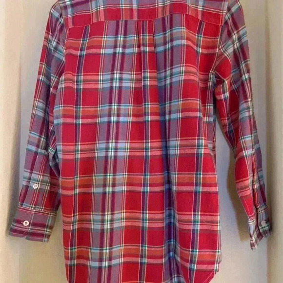 Ralph Lauren Jeans Co. Long Sleeve Plaid Button Down Shirt. - Picture 2 of 7